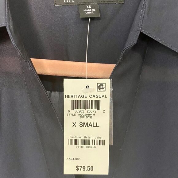 Inc Dip-Dyed Button-Front Tunic - Picture 9 of 9